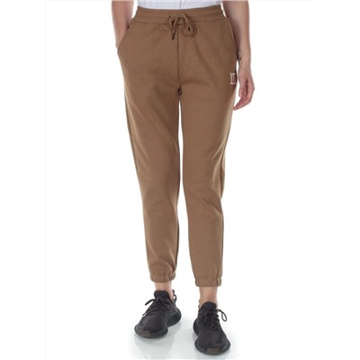 E752 DK. BEIGE Брюки спортивные утепленные женские (хлопок 95%, полиэстер 5%)