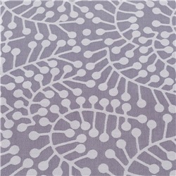 Скатерть из хлопка фиолетово-серого цвета с рисунком Спелая смородина, Scandinavian touch, 180х260см