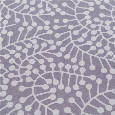 Скатерть из хлопка фиолетово-серого цвета с рисунком Спелая смородина, Scandinavian touch, 180х260см