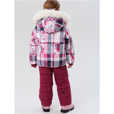 Комплект зимний для девочки: куртка, полукомбинезон