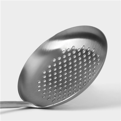 Шумовка Magistro Luxe, 37×12.5 см, нержавеющая сталь, цвет серебряный