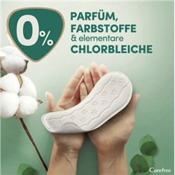 Carefree  Slipeinlagen Organic Cotton Long 24 St, Карефри Ежедневные прокладки из органического хлопка Long 24шт, 5 упаковок (120 штук)