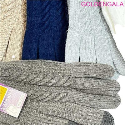 Перчатки женские вязанные сенсорные Арт 2023/13/7 тип 4