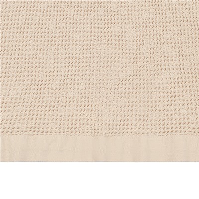 Полотенце банное из умягченной вафли кремового цвета из коллекции Essential, 70x140 см