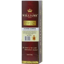 WILLIAMS. В конвертах. Зеленый с жасмином карт.упаковка, 50 пак.