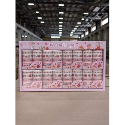 Набор декоративного скотча 10 шт. "Food stories", girl, шоу-бокс 8 шт.