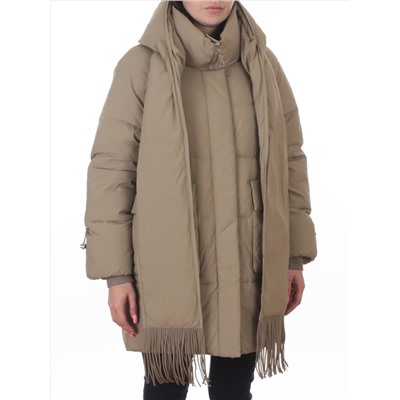 H781 DK. BEIGE Куртка зимняя женская (200 гр. холлофайбер)