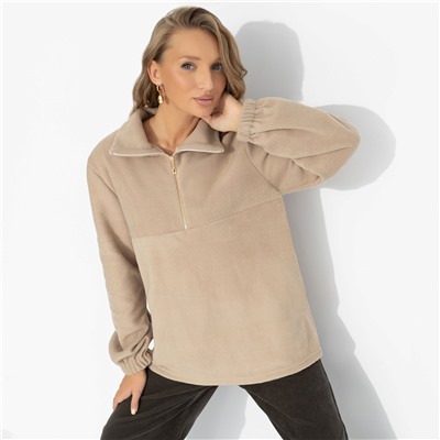 Свитшот флисовый, Игра на опережение (бежевый)