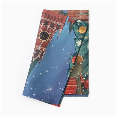 Полотенце Этель Red Square, 40×73 см, 100% хлопок, саржа 190 г/м²