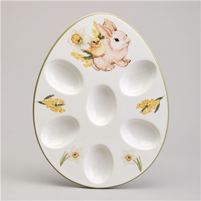 БЛЮДО ДЛЯ 6 ЯИЦ AGNESS "SUNDAY" 26*20*2.5 СМ (КОР=24ШТ.)