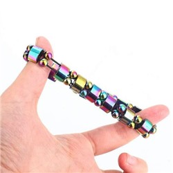 BS881 Магнитный браслет, гематит, 1см