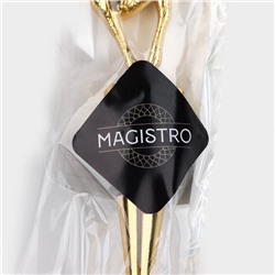 Пробка для бутылки новогодняя Magistro Deer, 12.5 см, цвет золотой
