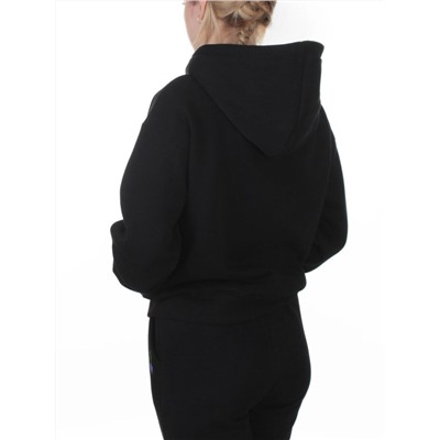 005 BLACK Костюм спортивный зимний женский (95% хлопок, 5% полиэстер)
