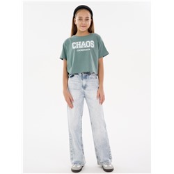 Футболка "Хаос" оливка детская