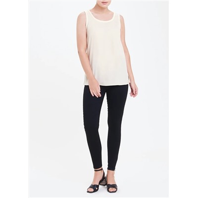 Stone Sleeveless Satin Front Top