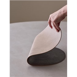 Салфетка сервировочная Drop, 33х41 см, темно-коричневая/молочная