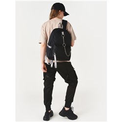 Рюкзак «Молодёжный» чёрный с серым