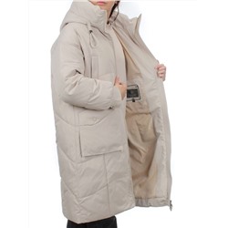 8819 BEIGE Пальто зимнее женское (холлофайбер 200 гр.)