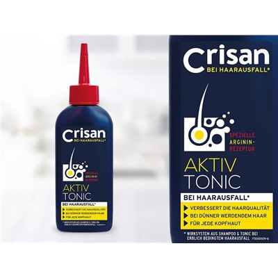Crisan Aktiv Tonic Wirksystem Тоник с Аргинином с системой защиты от выпадения волос, 150 мл