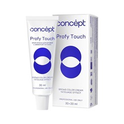Крем-краска для бровей с эффектом татуажа, Brows Color Cream Tatouage Effect Brown, Profy Touch, Concept, 30+20 мл