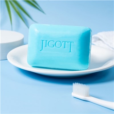 Jigott Мыло-скраб для лица и тела с экстрактом черники / Blueberry Scrub Soap, 150 г