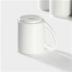 Набор кружек Magistro Mien, 270 мл, 6 шт., фарфор, белый