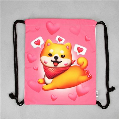 Мешок для обуви Cute siba текстиль, размер 41×34 см
