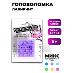 Головоломка «Сначала не понял», 4,5см МИКС