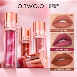 Матовая губная помада O.TWO.O New Trending Lip Gloss Marbling Water Proof Matt Finish Lip Stick № 2 Milk Tea