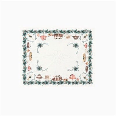 Скатерть новогодняя "Этель" New Years treat 150х110см +/-3см с ВГМО, 100%хл, саржа 190гр/м2