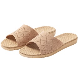 2025 new linen slippers Female summer home houses, non -slip sweat, sweat, no stinky feet, men's spring and autumn seasons