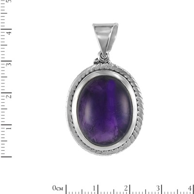 Подвеска 'Амелия' с аметистом ИКПВ.34АМ0.88-1