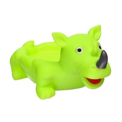 Набор игрушек для ванны «Носорог», мыльница, 3 игрушки