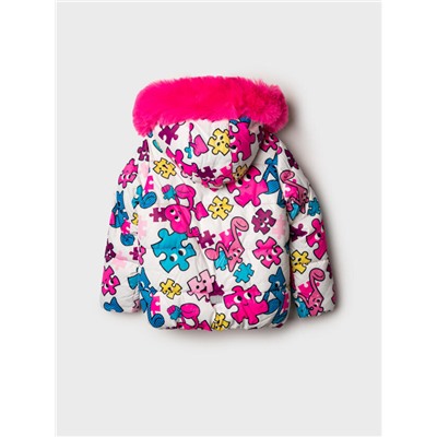 Комплект зимний для девочки: куртка, полукомбинезон