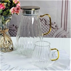 160-287 Набор графин 1800мл и 6 стаканов в под.уп.(х6)Стекло