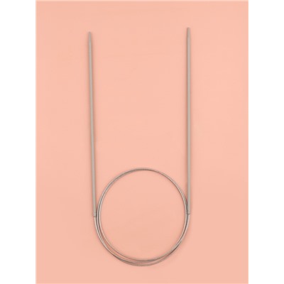 Спицы круговые, для вязания, с тефлоновым покрытием, с металлическим тросом, d=2 мм, 14/80 см