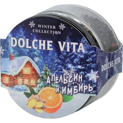 Dolche Vita. Новый год. Элитный. Апельсин и имбирь 50 гр. стекл.банка