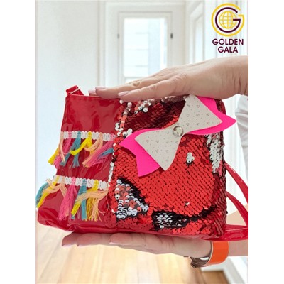 Стильная лаковая сумочка для девочки 21х17 см тип 1