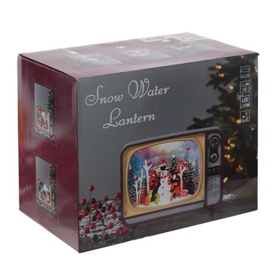 GAEM Изделие декоративное "Телевизор" (подсвет,вьюга,музыка, LR14х3 н/п +USB 100 см), L2, L21 W12 H17 см