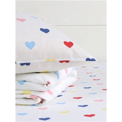 Постельное бельё «Этель» 2 сп Сolored Hearts 175×215 см, 200×220 см, 70×70 см-2 шт., поплин 125 г/м², хлопок100%