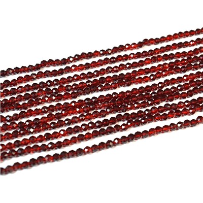 Бусины из шпинели шарик гр.3мм цв.бордовый, 37см, 130 бусин