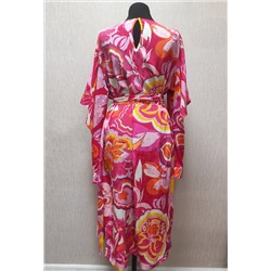 Платье Bazalini 813 розовый цветы