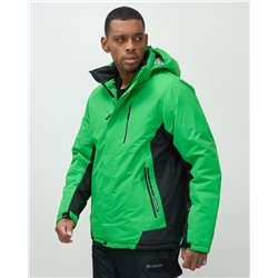 Горнолыжный костюм мужской зимний зеленого цвета 0075Z
