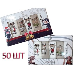 30x50 см. 6 шт/уп. Набор Вафельных Полотенец Cotton BULL 2021