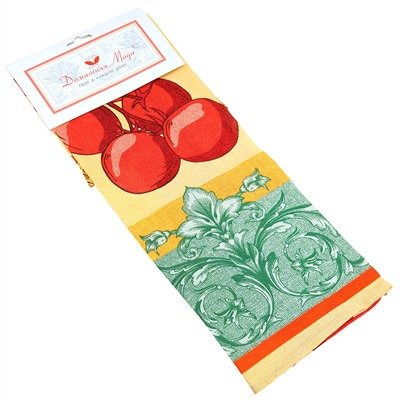 Полотенце кухонное рогожка 48х62см "Фестиваль вкусов-3", 171г/м2, хлопок 100%, "Домашняя мода" (Россия)