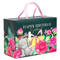 Пакет-коробка, "Happy Birthday", Me To You, 28 х 20 х 13 см