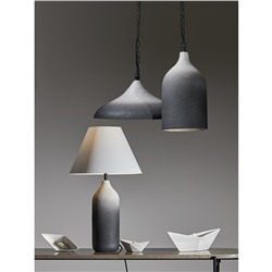 Светильник подвесной Sustainable collection, Ø22х39 см, черный/белый