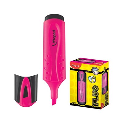 Текстовыделитель MAPED (Франция) "Fluo Pep's Classic", РОЗОВЫЙ, линия 1-5 мм, 742536