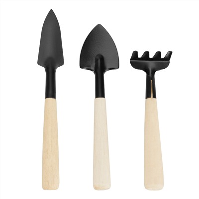 Набор по уходу за комнатными растениями, деревянные рукоятки, 3 предмета, Palisad