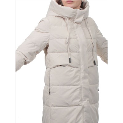 753 LT. BEIGE Пальто зимнее женское (170 гр. холлофайбер)
